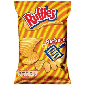 RUFFLES Картофен чипс с вкус на барбекю 140г