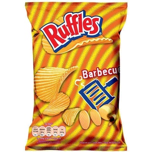 RUFFLES Картофен чипс с вкус на барбекю 140г