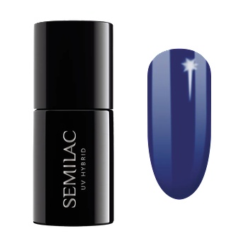 Image 1 of Semilac UV Hybrid X-Mass 308 Festive Blue 7 ml