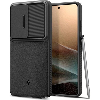 Spigen Противоударен Калъф за Samsung S26 Ultra, Spigen Optik Armor Case, Черен (ACS10687)