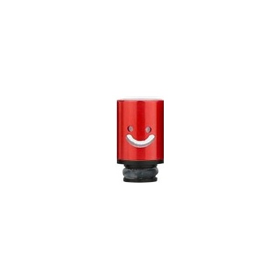 DripTip náustok univerzálny POM Smile guľatý červená