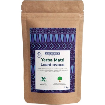 BrainMax Pure Organic Yerba Maté lesné ovocie 1000 g