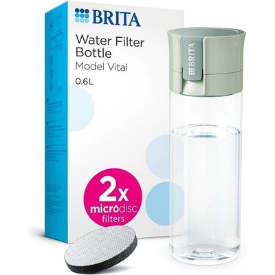 Brita Fill & Go Vital 0,6 l zelená + microdics 2 ks 2024 – Zboží Mobilmania