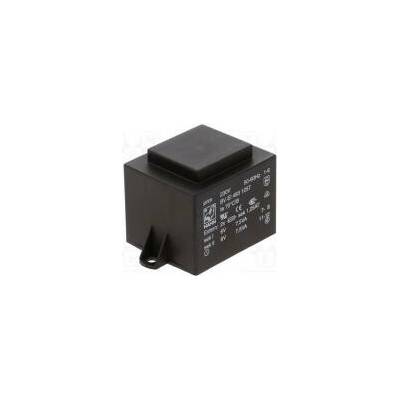 Transformátor zalévaný 15VA 230VAC 6V 6V 1250mA 1250mA PCB