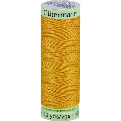 Polyesterové nitě Gütermann Jeans návin 30 m Varianta: 415 žlutá mimóza, Balení: 1 ks