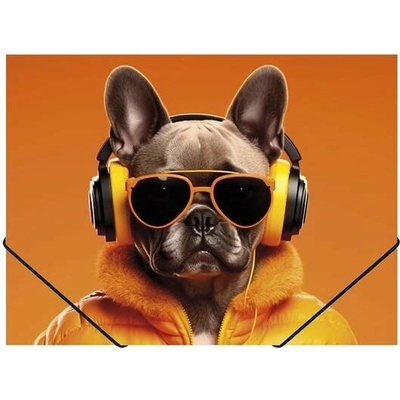 PANTA PLAST Doska s gumičkou 15 mm A4 Cool dog