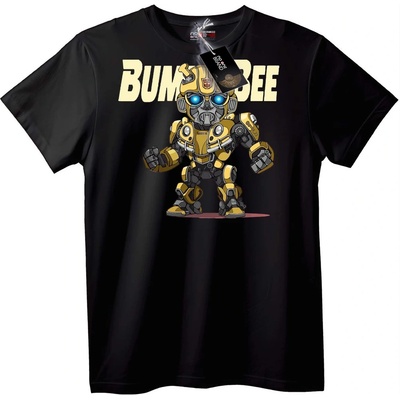 NOONEBRAND Тениска Bumblebee Карикатура - XS, Black