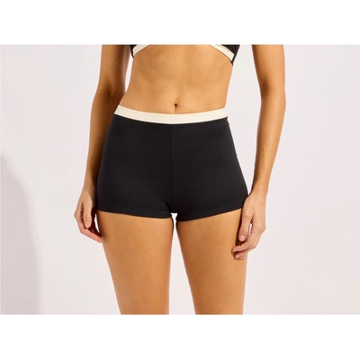 Seafolly Дамско бикини долнище Seafolly Band Wave Belted Boyleg Pant Bikini bottom - Black - размер 34 (EU) (150-6610-0112)