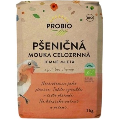 ProBio Bio Mouka pšeničná celozrnná jemně mletá 1000 g – Zboží Mobilmania