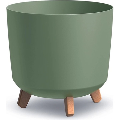 Prosperplast Květináč GRACIA TUBUS zemitě zelený 29,8cm
