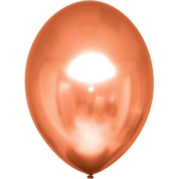 Dekorační chromový balonek Jantarový 30 cm