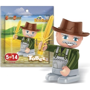 BanBao Конструктор, BanBao, Мини фигурка, Фермер, 4 см (B7226)
