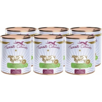 Terra Canis Senior Beef with celery apricots & herbs 6 x 800 g