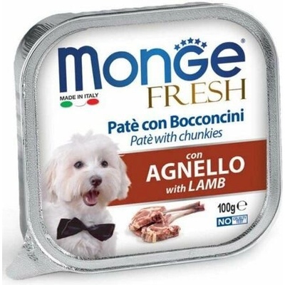 Monge Fresh Adult Dog jehněčí 16 x 100 g
