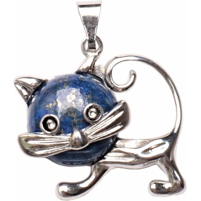 Nefertitis Lapis Lazuli fashion přívěsek v podobě kočky NF17462