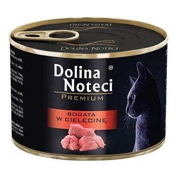 Dolina Noteci Premium за котки, богато на телешко месо, 185 г