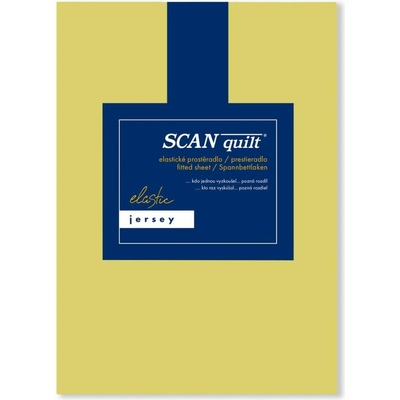 SCANquilt plachta Jersey Elastic Lycra žlto-zelená 180x200