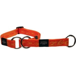 Rogz Alpinist Web Half-Check Collar XLarge - Нашийник тип душач за кучета 25мм/-43-73 см. оранжев