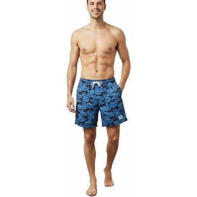 Scotch&Soda Printed Mesh Black-Blue