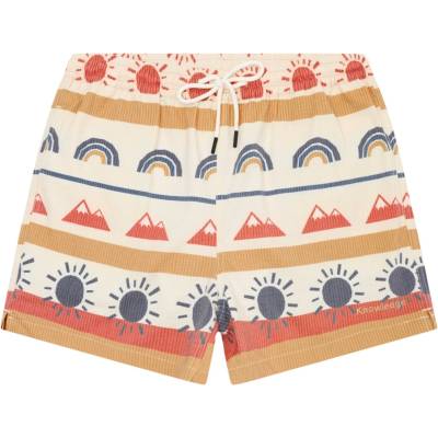 KnowledgeCotton Apparel Мъжки бански слипове KnowledgeCotton Apparel Mid-Thigh Icon AOP Seersucker Swimshorts Swim brief - Multi Color AOP - размер XXL (050-2428-0114)