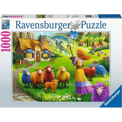 RAVENSBURGER Obchod s vlnou Šťastná ovečka 1000 dielov