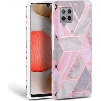 Image 1 of Samsung Силиконов калъф кейс TECH-PROTECT Marble за Samsung A42 5G, розов