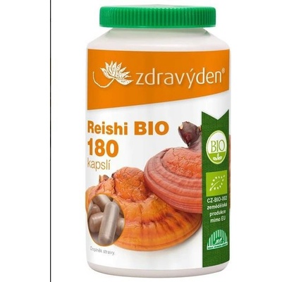Zdravý den Reishi BIO 180 kapslí