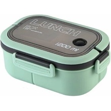 Livefy obedový box s príborom Lunch 1,2 l zelený