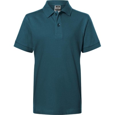 James & Nicholson JN 70K Piqué detské polo tričko modrá petrol