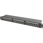 Lanberg patch panel 24 port 1U CAT. 5E shielded black (PPS5-1024-B)