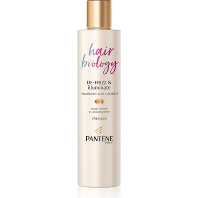 Pantene Hair Biology De-Frizz & Illuminate шампоан за суха и боядисана коса 250ml