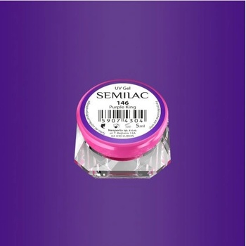 Semilac farebný UV gél 146 Purple King 5 ml