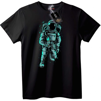 NOONEBRAND Тениска Астронавт лед крем - 2XL, Black