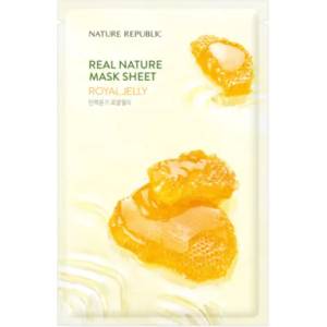 Nature republic Real Nature Royal Jelly Sheet Mask - Хранителна маска за лице с кралска желирана 1бр/23мл