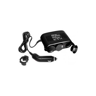 CARPOINT Roztrojka 12V - s kabelem Lux 10A černá