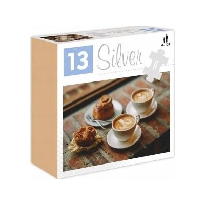 McQ by Alexander McQueen Alexander Silver Puzzle Coffee and Cookie 6 pieces