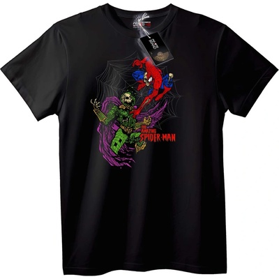 NOONEBRAND Тениска Spider-Man срещу Зеления Гоблин - 2XL, Black