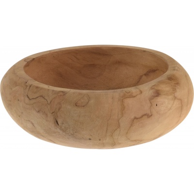 H&L Rustikální dřevěná mísa 20 cm teak J11302510