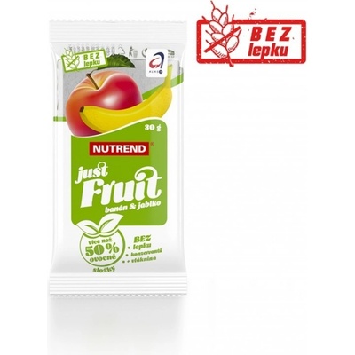 Nutrend JUST FRUIT tyčinka banán + jablko 30 g