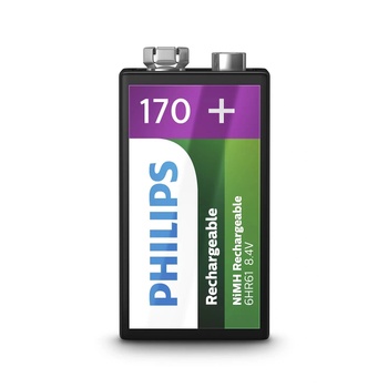 Philips Rechargeables 9VB1A17/10 батерия за домакински уред Акумулаторна батерия Никел-метален хидрид (NiMH) (9VB1A17/10)