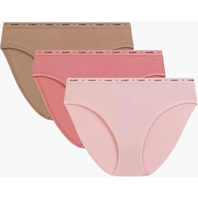 3PACK dámske nohavičky Atlantic 3CLP 010/L26 High Sport Leg