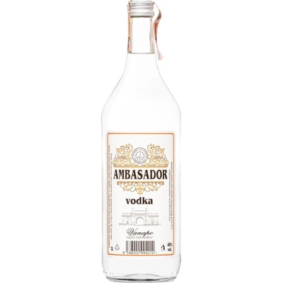 Ambasador vodka 40% 1 l (čistá fľaša)