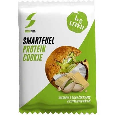 SmartFuel protein cookies Kokos/bílá čokoláda a pistáciová náplň 75 g – Zboží Dáma