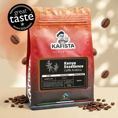Kafista Kenya Excellence 100% Arabica Single Káva v Itálii perfektní pro filtrovanou kávu 250 g