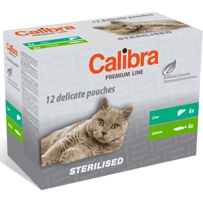 Calibra Premium Line Sterilised losos játra 12 x 100 g