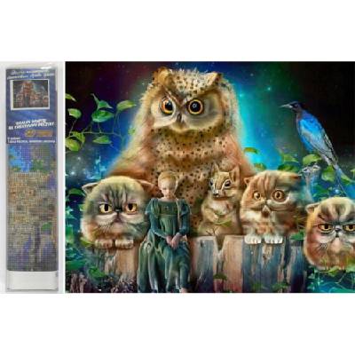 Norimpex - Puzzle Diamant painting: Forest guards 30x40cm - 1 - 39 piese