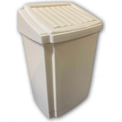 Plast Team Odpadkový kôš SWING 50 L so samostatným vekom - biely - 15-1340-bi