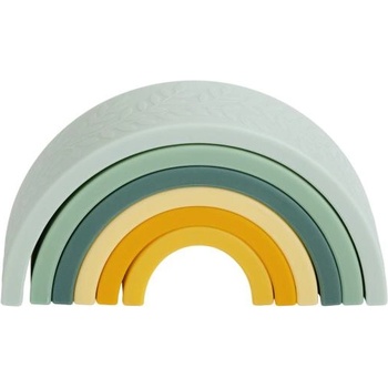 A Little Lovely Company - Монтесори дъга за подреждане - зелена и жълта