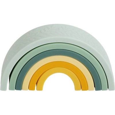 A Little Lovely Company - Монтесори дъга за подреждане - зелена и жълта