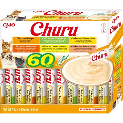 Inaba Churu Cat BOX Chicken Variety 60×14 g